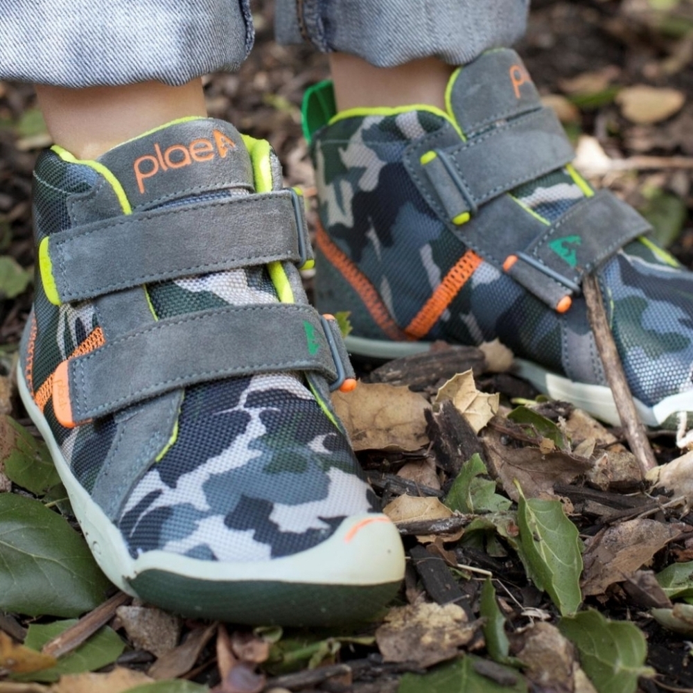 NIB PLAE Max Suede Steel Camo Kids Sneakers - Picture 9 of 10